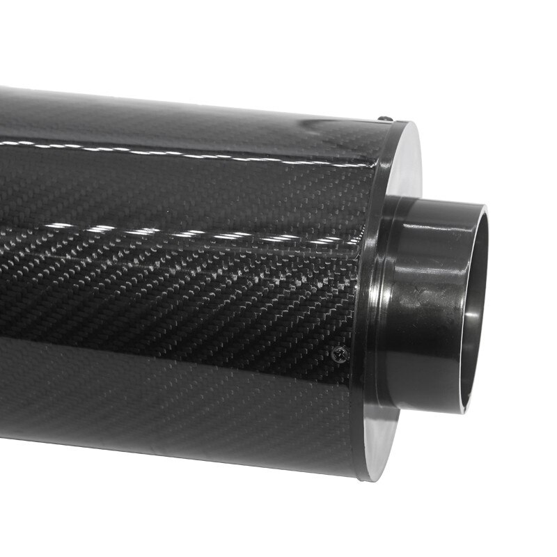 Universal Auto Car Carbon Fiber Induction Ram Filter Box Cold Air Intake System With Intake Hose Car Cold Air Filter Induction