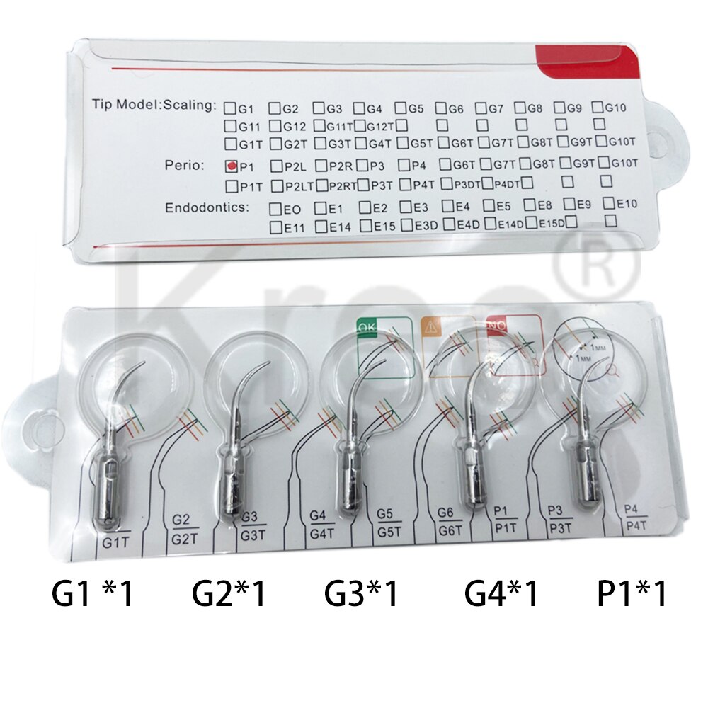 5 stücke Dental Ultraschall-scaler Spitze Skalierung Parodontologie Endodontie Fit SATELEC DTE NSK Ultraschall Scaler