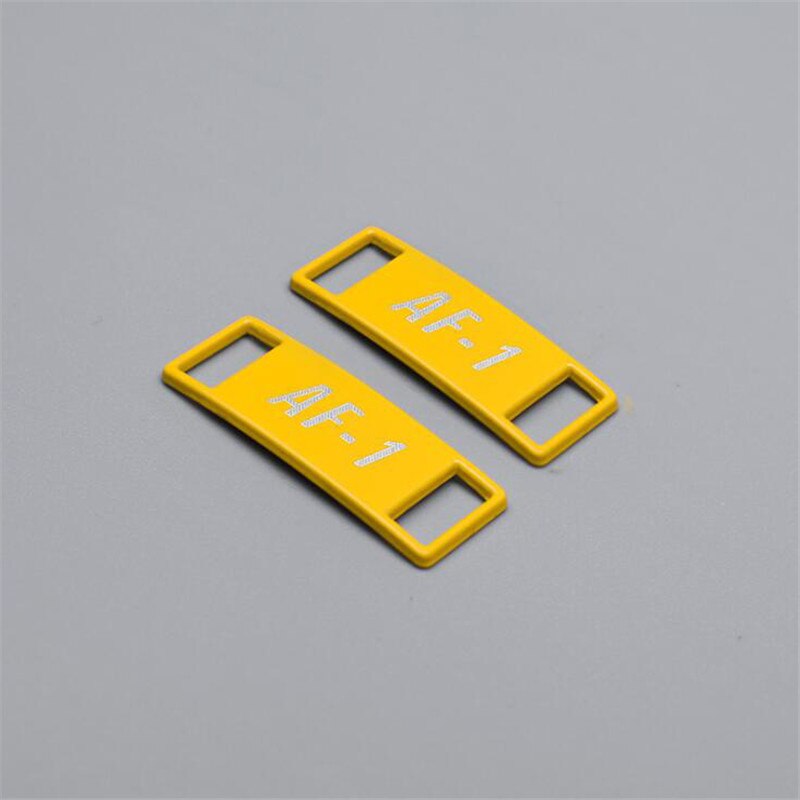 2 pièces/paire lacet boucle métal lacets AF1 lacets boucle accessoires métal dentelle serrure bricolage Sneaker Kits métal dentelle boucle: Jaune