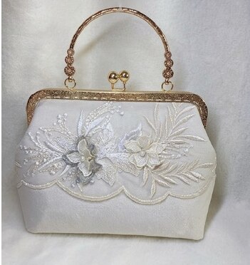 Angelatracy 2020 Nuovo Jacquard di Lusso Delle Donne Delle Borse Borse 3D Fiore retrò Borse Delle Donne del Messaggero Sacchetto di Mano Della signora beige bolsa feminina: beige half lace