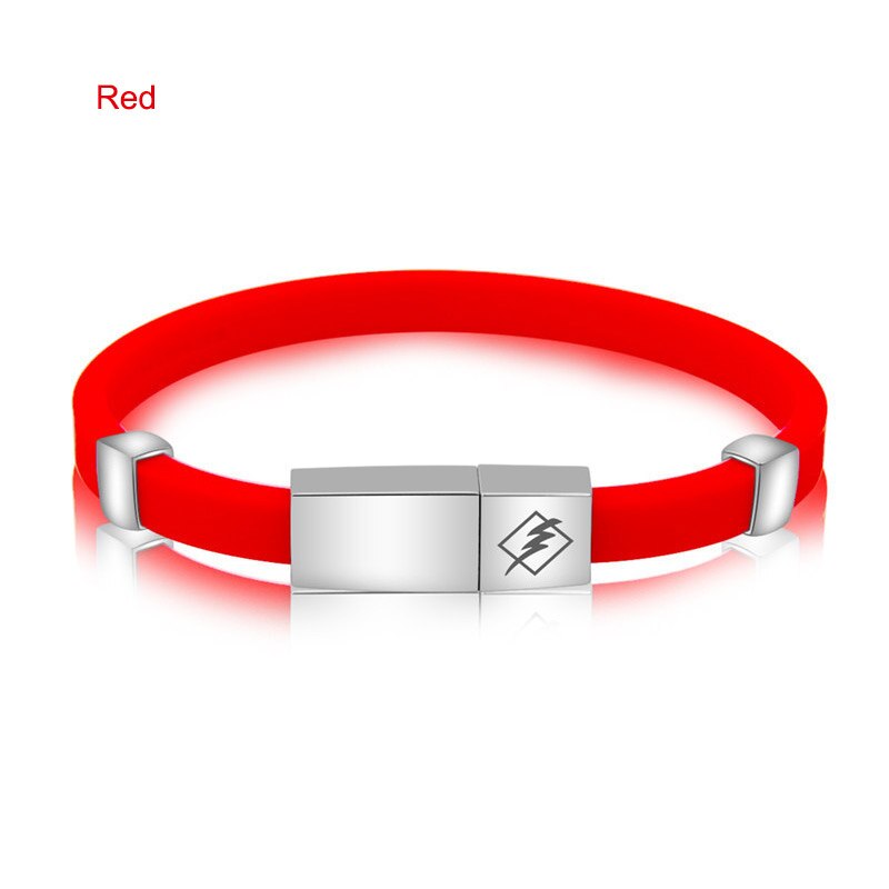 1 pc verstelbare antistatische armbanden met negatieve ionen van siliconen, verwijder de statische elektriciteit van het lichaam, waterdicht, veilig en sportief werken: Rood