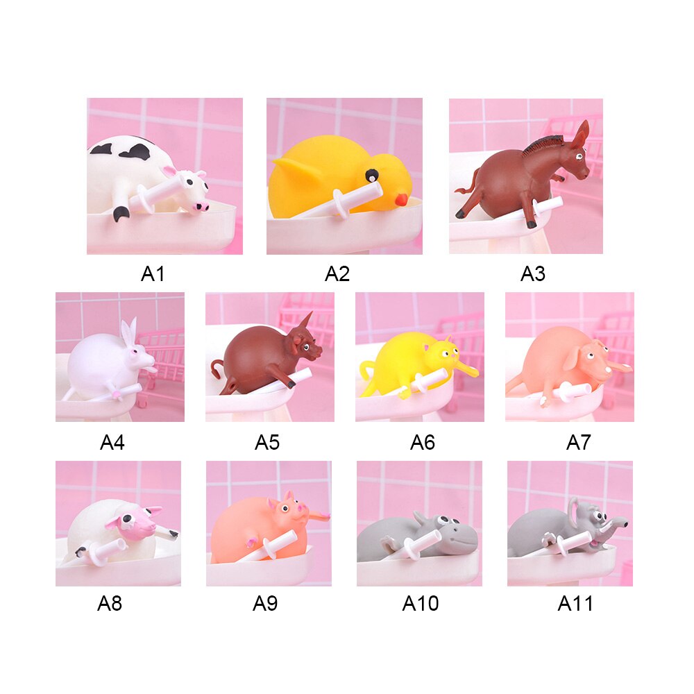 Children Funny Blowing Animals Toys Anxiety Stress Relief Inflatable Animal Balloon Squeeze Ball