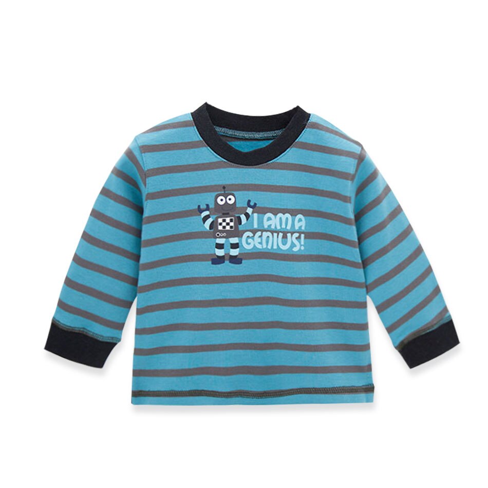 Honeyzone Baby Long Sleeve Tops Kids Boy Clothes Baby Stripe Shirt Children Autumn Shirts Infant Cool Tshirt 1-4T