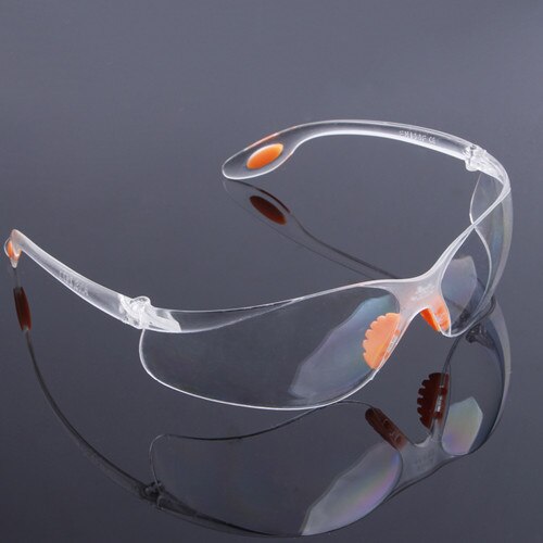 Øjenbeskyttelse beskyttende sikkerhed ridebriller udluftede briller arbejde lab dental: Gennemsigtig