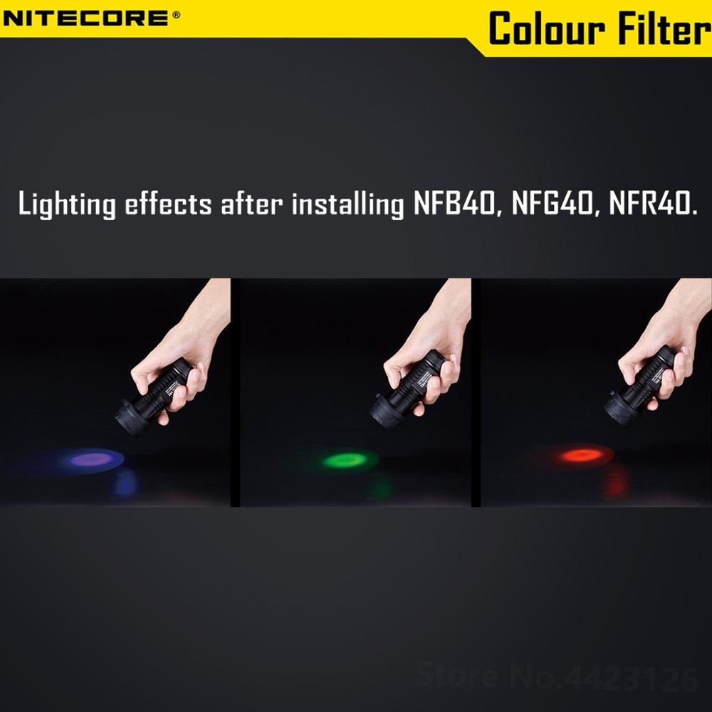 High Grade Nitecore RGB Lanterna Filter Diffused Mineral Coated Glass Lens For The Flashlight With Head Of 40mm EA41 P25 SRT7