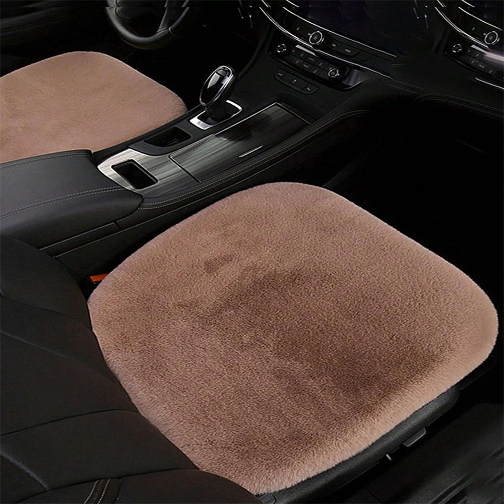 Cojín de funda de asiento de felpa para Chevrolet Citroen Infiniti HAVAL Peugeot, Protector de asiento de felpa cálido para invierno, accesorios interiores