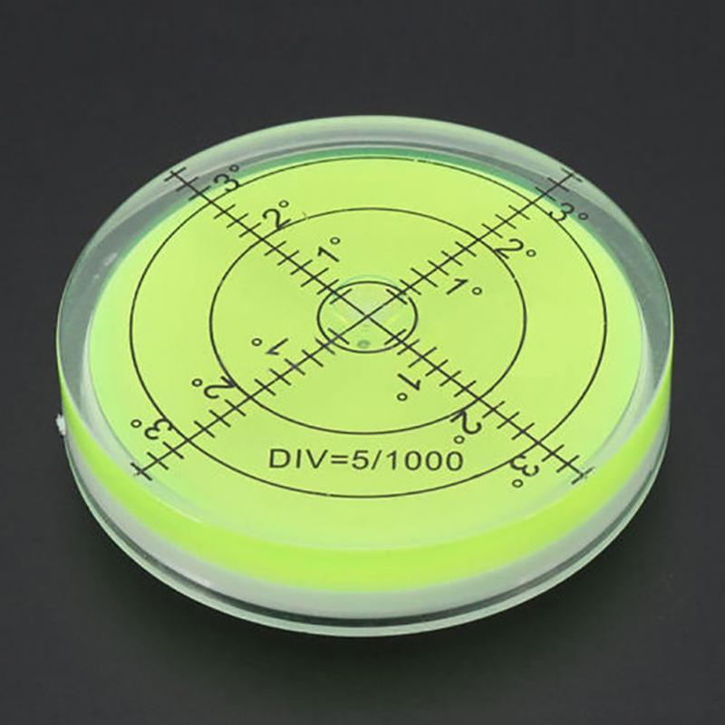 Bubble Degree Mark Surface Level Circular Measuring Instrument Kit Easy Read Bubble Crystal Transparent High Light Transmittance