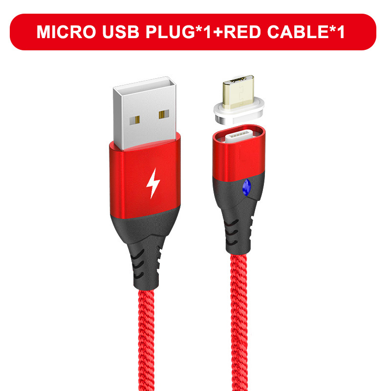 Oppselve Micro USB Charging Phone Android Data Cable Magnetic Fast Cable For iPhone Xiaomi Huawei Mobile Magnet Charger Wire 3A: Gold / 1m