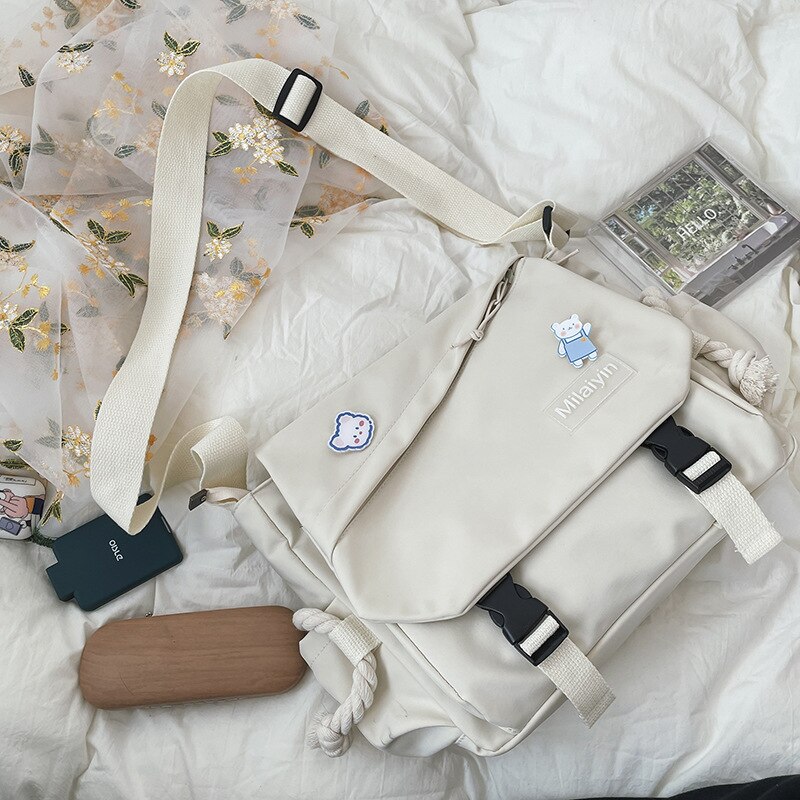 Nylon Tassen Voor Vrouwen Portemonnees En Handtassen Tassen Meisjes Vrouwelijke Casual Shoppers Leuke Messenger College Portefeuilles: baise