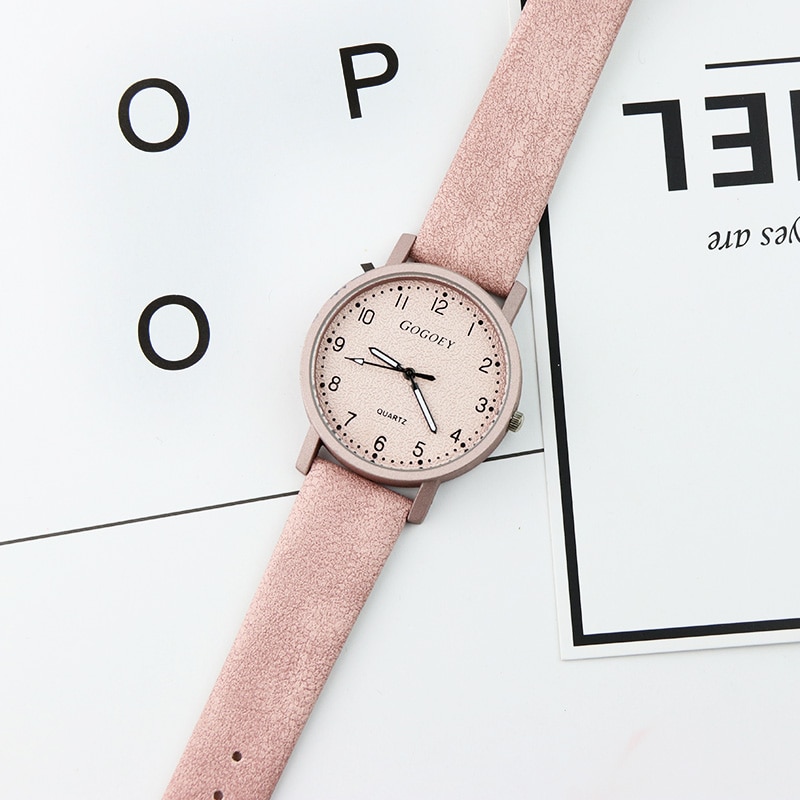 Gogoey frauen Uhren Leder Armbanduhr Frauen Uhren Damen Uhr Mujer Bajan Kol Saati Montre Feminino