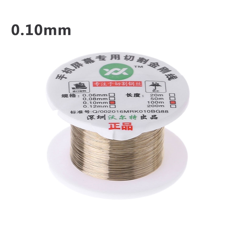 100m Alloy Gold Molybdenum Wire Cutting Line LCD Display Screen Separator Repair