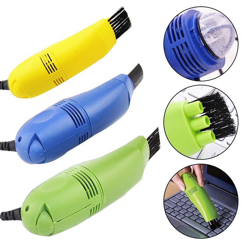 Usb Stofzuiger Mini Computer Usb Toetsenbord Borstel Computer Vacuüm Cleaning Kit Tool Verwijder Dust Borstel Voor Auto