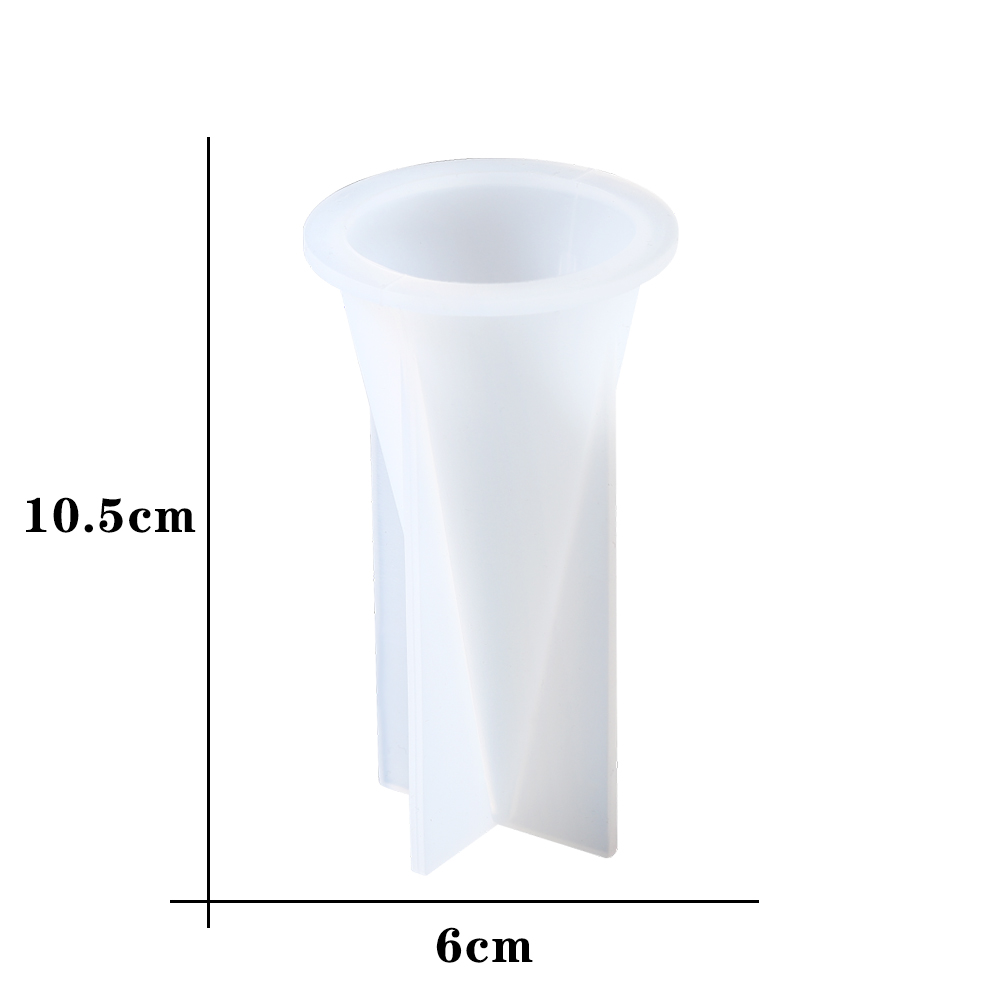 Cono de anillo geométrico piramidal, molde de silicona, cristal triangular, anillo DIY, soporte para presentación de joyería, artesanía de joyería, molde de resina epoxi: YELLOW