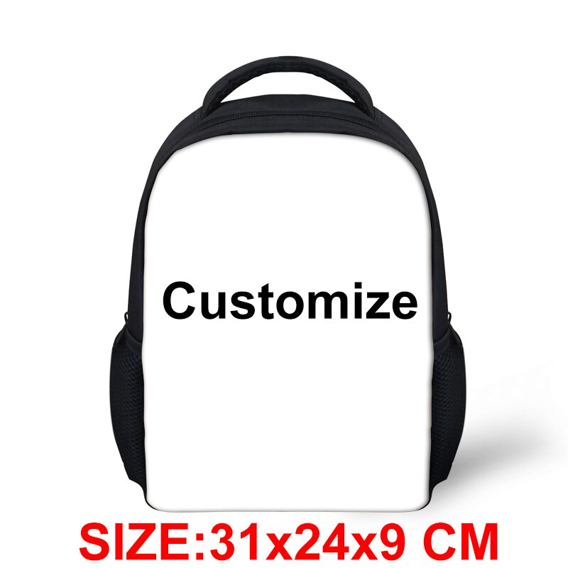 ELVISWORDS Cartoon Pet Dog School Backpack Girls Boys Kindergarten Kids Bag Mochila Escolar Dachshund Small School Bags For Baby: Customized F