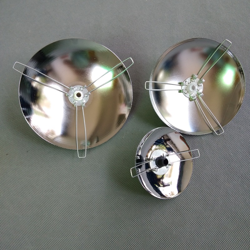 Lampe sokkel metallhette lysbue deksel plating capflying tallerken +2 gafler /3 gafler feste fjær+kabel grep belysning tilbehør