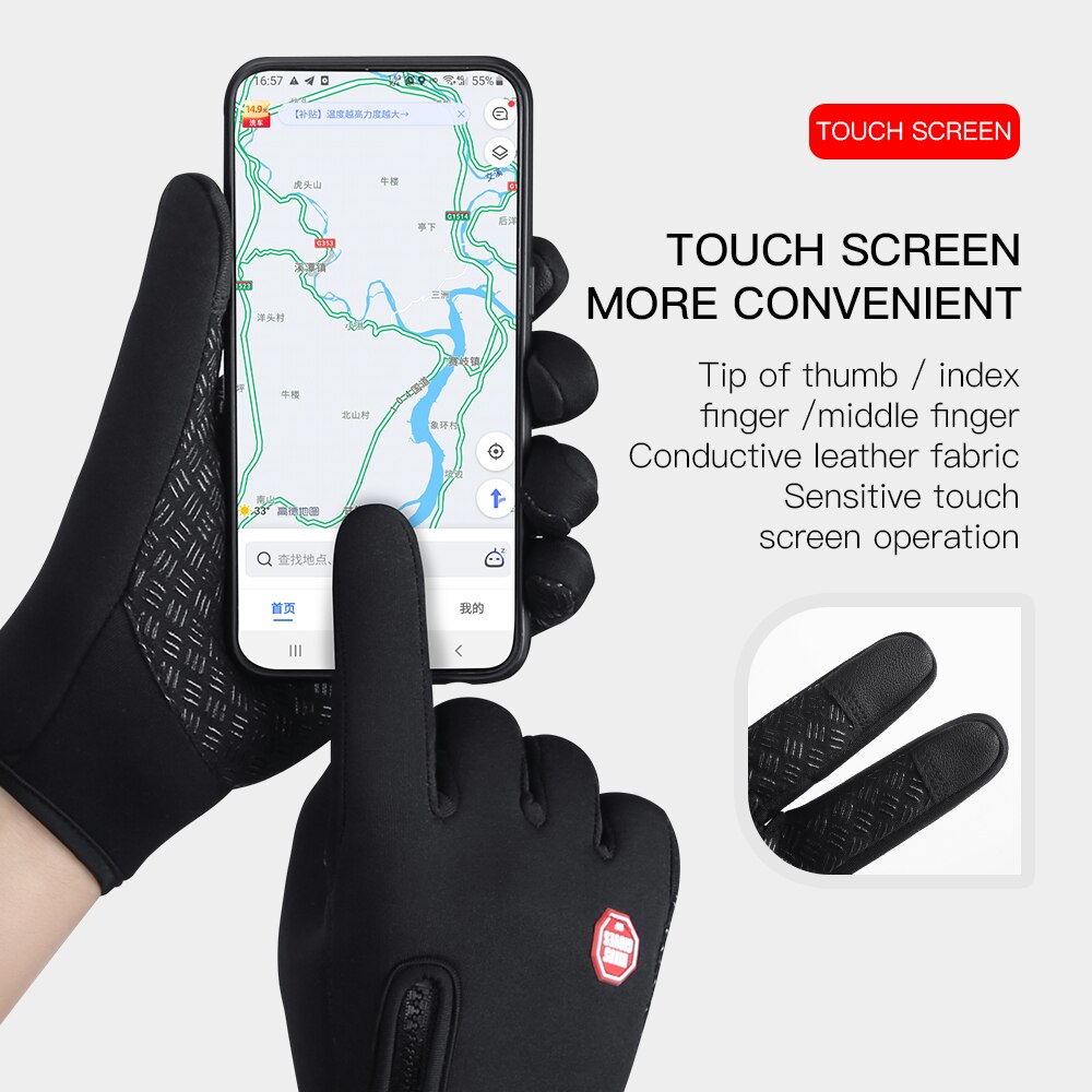 Wandelen Handschoenen Leger Guantes Tacticos Luva Windstopper Stof Warmer Touch Screen Handschoenen Voor Sport Winter Mannen Vrouwen Wandelen Handschoen