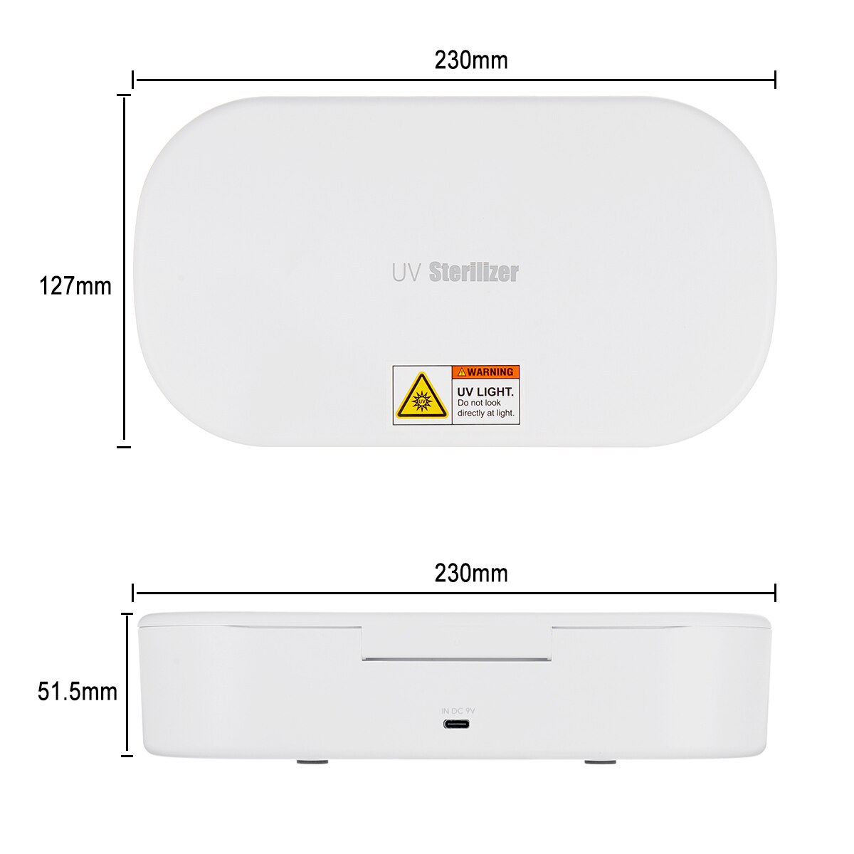 UV Phone Sterilizer Box USB Phone Cleaner Ultraviolet Germicidal Sterilization Disinfection Box 10W Wireless Charging