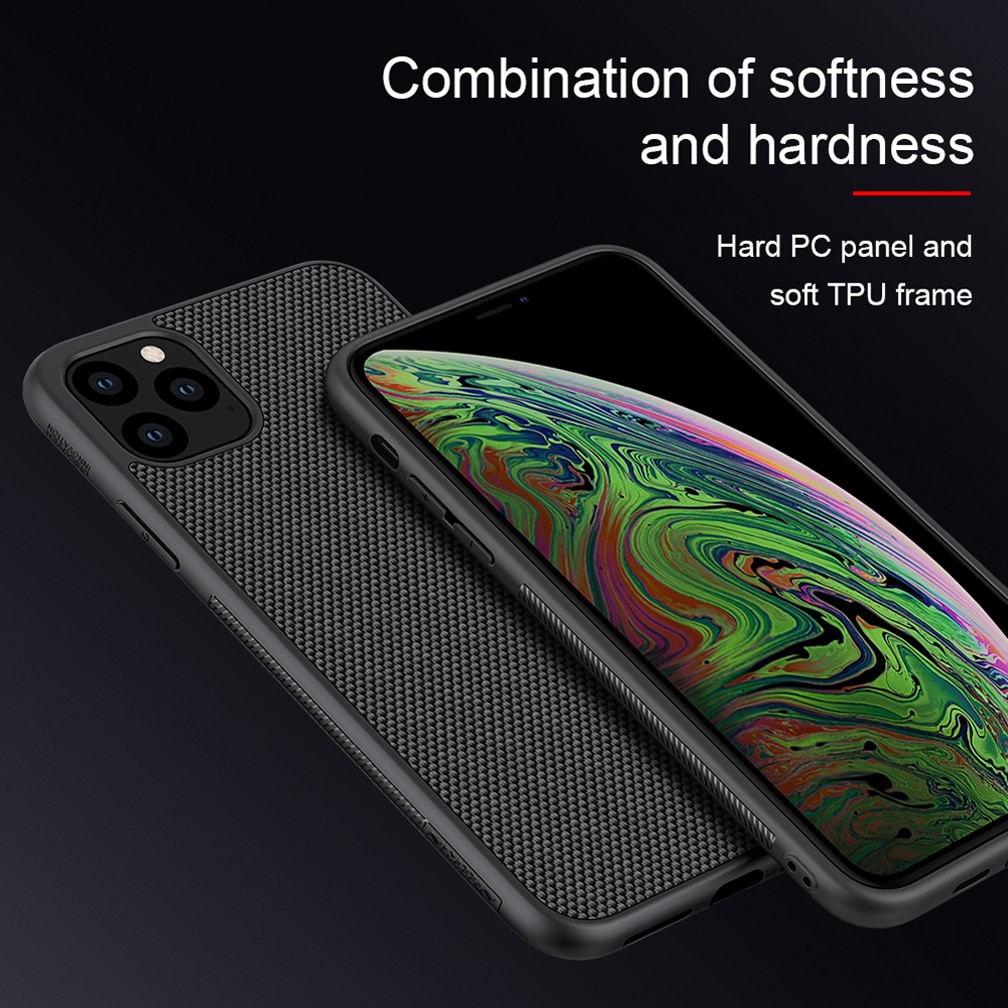 Case for iPhone 11 Pro Max NILLKIN Textured nylon fiber case back cover for iPhone 11 Pro 6.5 inch phone case durable non-slip