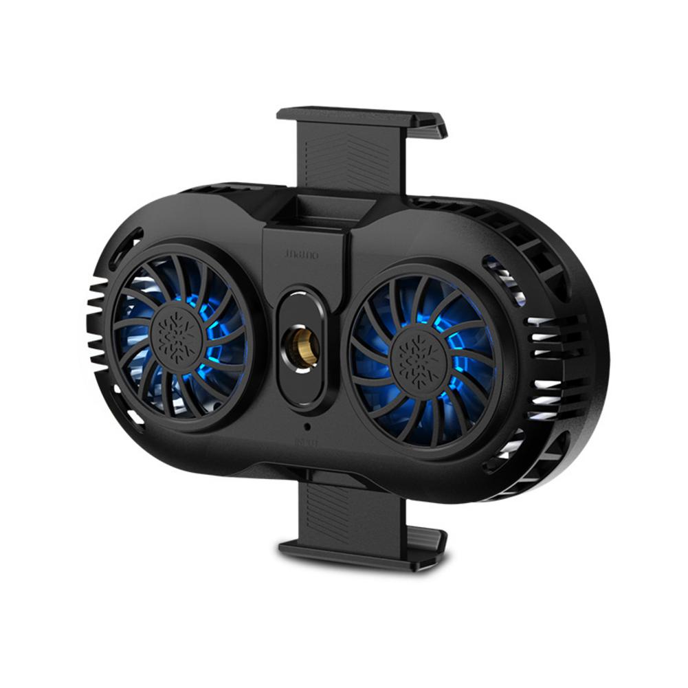 Mobile Phone Radiator Adjustable Portable Gaming Phone Cooler Cooling Fan Holder Heat Sink Universal For 4-6.5 Inches Phones: Default Title