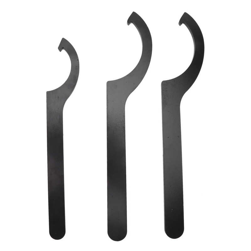 3Pcs Demping Lente Moersleutelmoersleutel Haak C-Vorm Verstelbare Stalen Universele Voor Auto Lente Baars Wrench