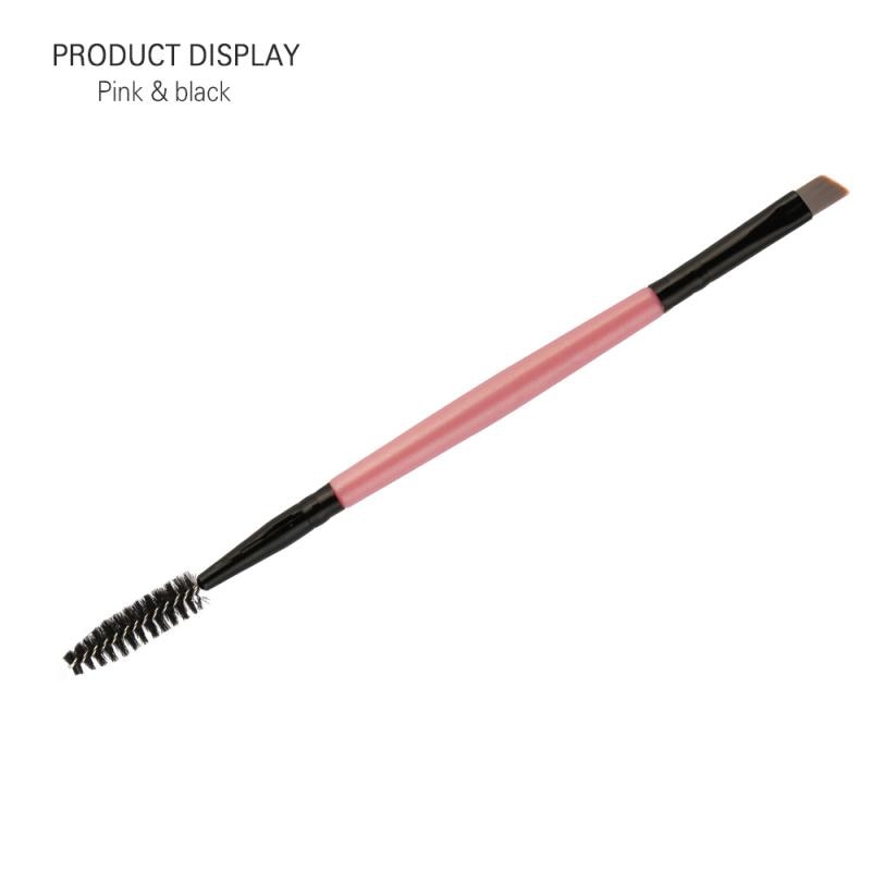 1pc 2 in1 dobbelthovede øjenbrynsbørste øjenbrynsbørste begynder blød affaset makeup-sæt til øjenblanding kosmetisk øjenværktøj