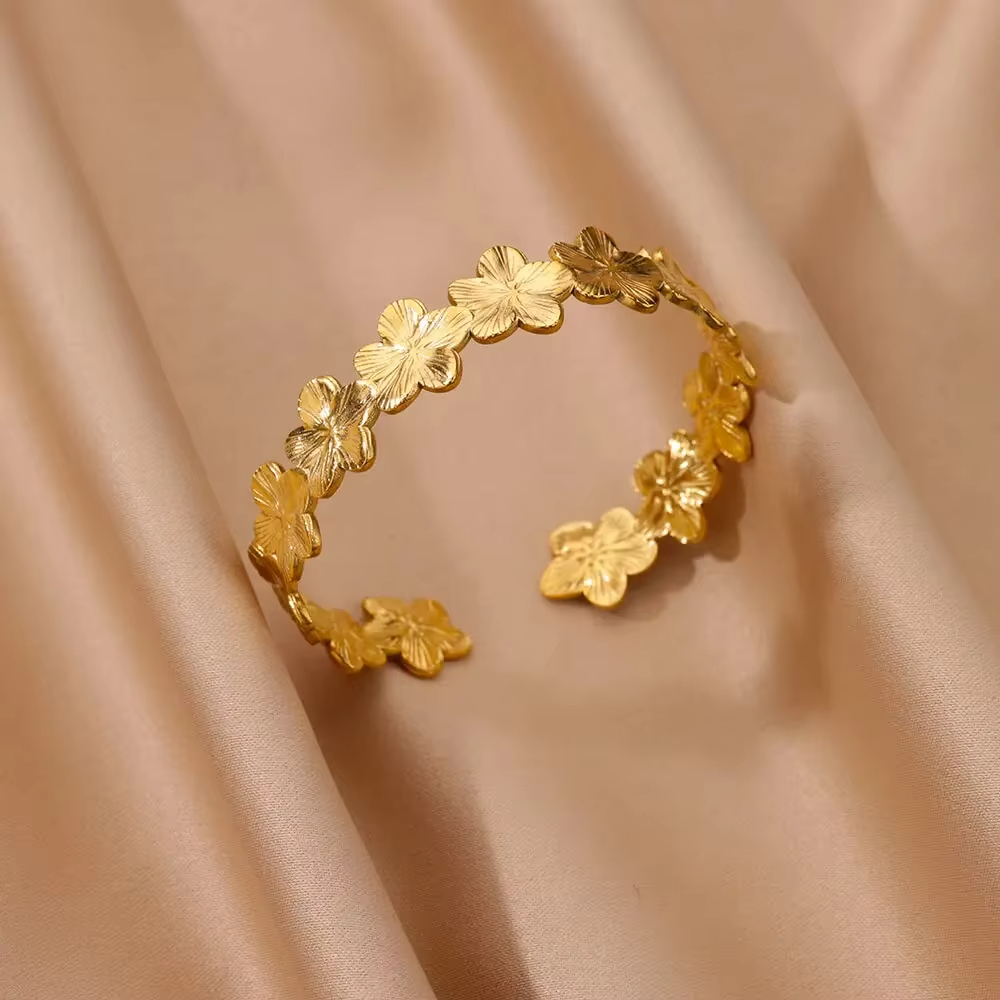 Pulseira larga irregular dobrável vintage para mulheres homens cor dourada 316l aço inoxidável pulseira geométrica moda joias presente: Bronze antigo chapeado