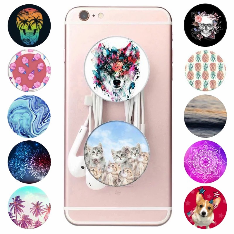 Popping Pipsocket попсокет Miúdos Dos Desenhos Animados Suporte Do Telefone Móvel Universal Pops Expansão Suporte e Aperto De Tomada de Bolso Para iPhone