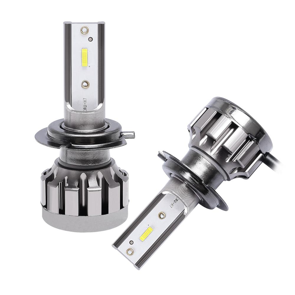Super heldere csp chip auto motorfiets koplamp  h7 led  h4 lampen  h8 h9 h11 9005/hb3 9006/hb4 koplampen 80w 12000lm 12v auto's