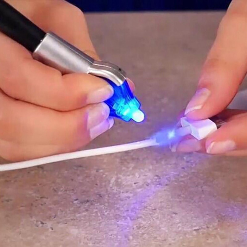 5 sekunders fix flydende glas svejsning uv lys reparation pen hærdende compound lim uv gel tætningsforbindelse reparationsværktøj