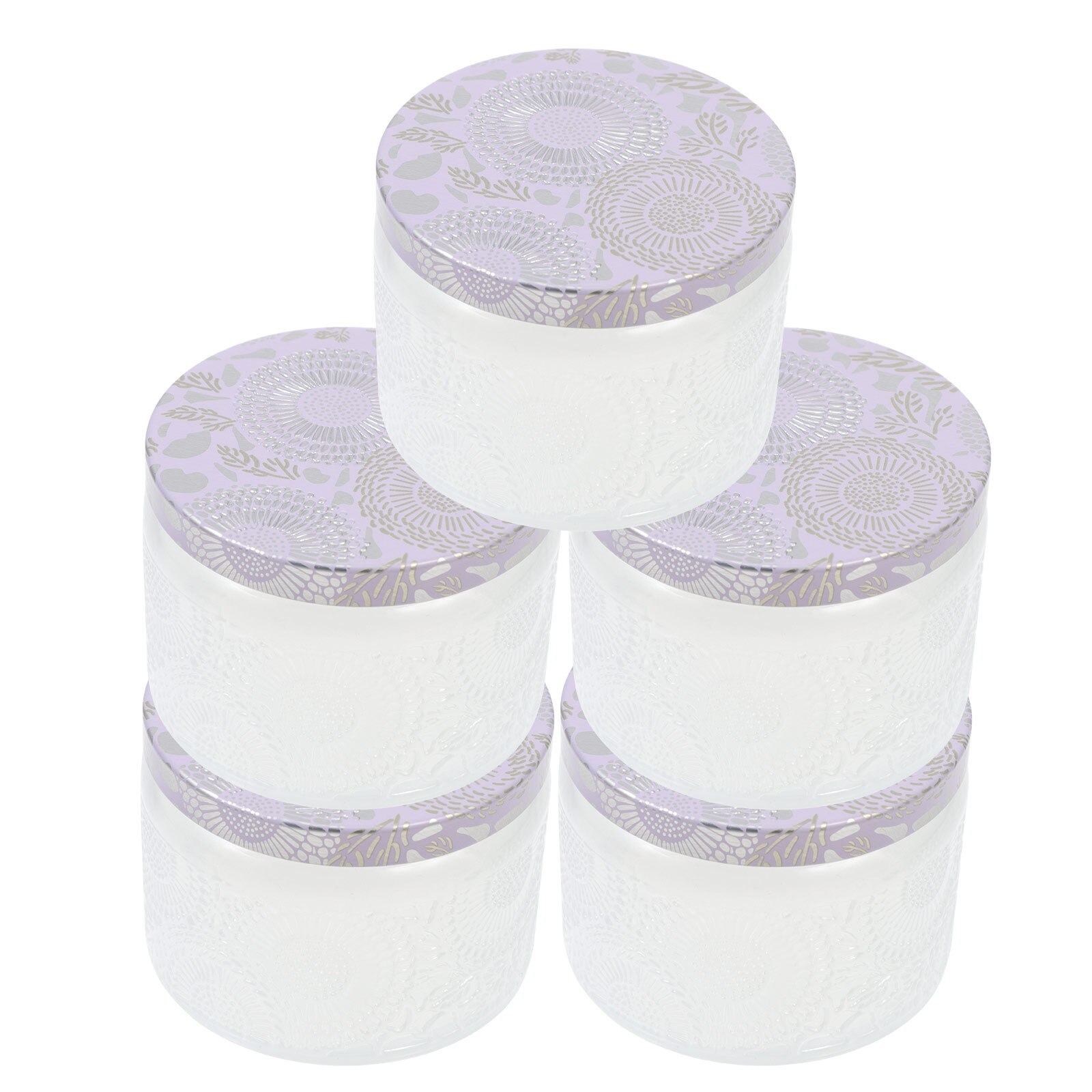 Bocaux à bougies exquis, 5 pièces, bougeoirs à faire soi-même, récipients pour bougies d'aromathérapie