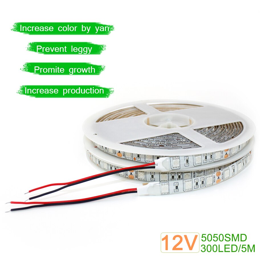 Pasteable Phyto Led Light strip Hydroponic Growth Light Led Grow Full Spectrum12V Red Bule Lamp Plant Flower Seedling Fitolamp
