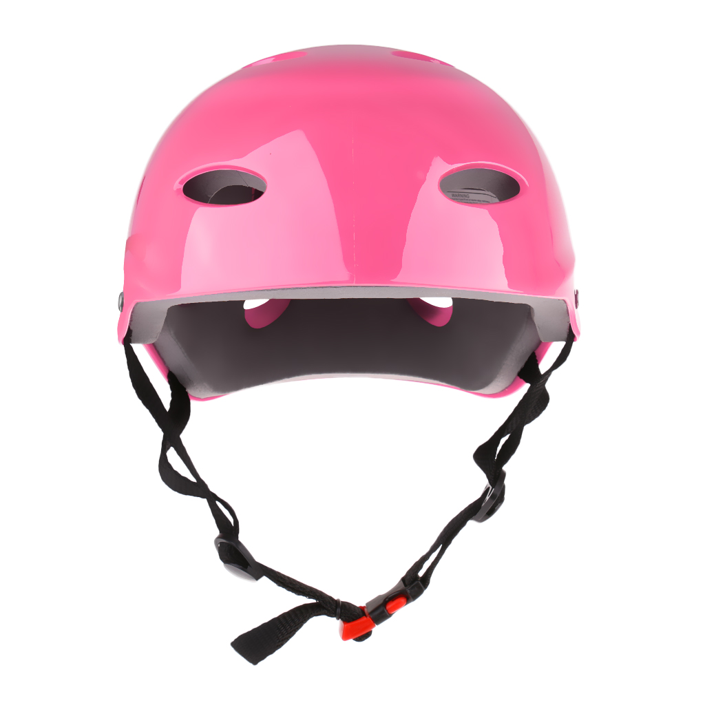 Colorful Adjustable Water Sports Safety Helmet Hard Protection Hat for Wakeboard Kayak Canoe Surf Skate All Sizes Skateboard Jet: Pink M