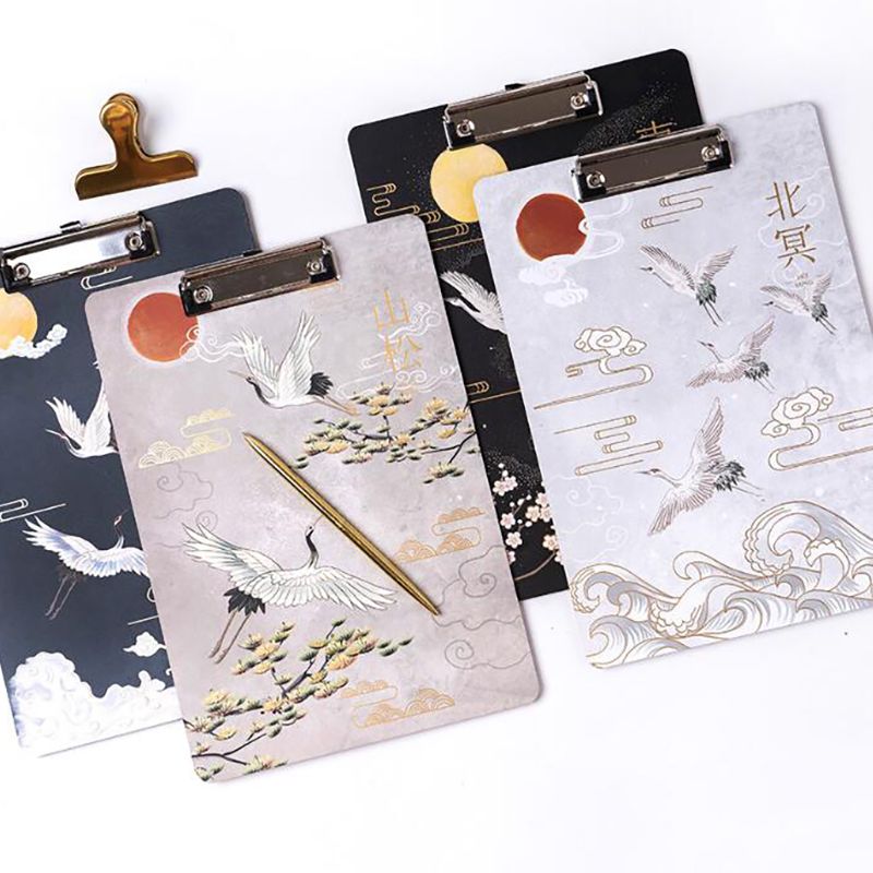 Pince pour classeur, presse-papiers en bois, classeurs A4, Style chinois rétro, pour le bureau