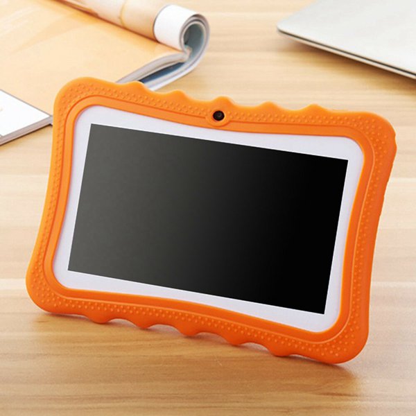 7 Inch Kids Tablet Android Dual Camera Wifi Onderwijs Game Voor Jongens Meisjes, Us Plug: Orange