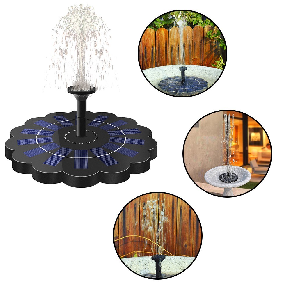 Zonne-Power Vogelbad Fontein Pomp Borstelloze Anti-Blocking Pomp Planten Watering Kit Voor Vogel Bad Vijver Energie-Saving