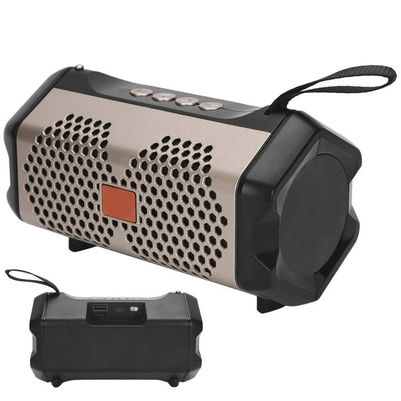 Draagbare luidspreker, draadloos geluidssysteem, bas stereo, buitenmuziekspeler, fm-radio