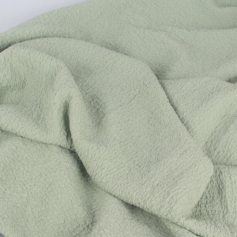 Style coréen bulle crêpe en mousseline de soie tissu rétro solide robe courte femmes robe vêtement matériel