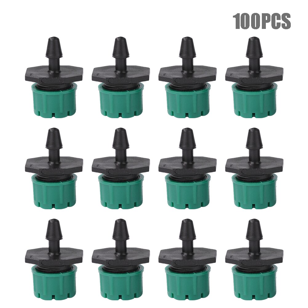 100pcs Adjustable Water Dropper Micro Flow Irrigation Hose Drip Head Kitfor Garden Micro Sprinklers Garden Irrigation