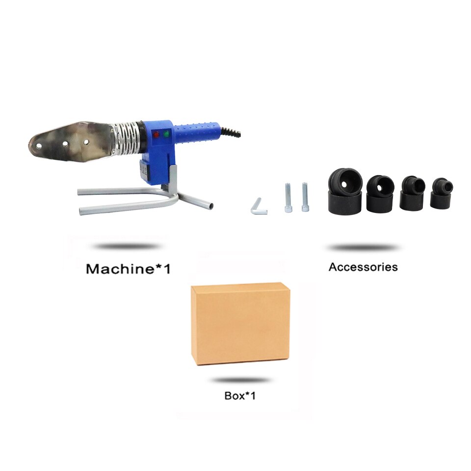 Domerit 900W Plastic Pijp Lassen Machine Lassen Machine Plastic Lasser 20-40Mm Voor Weld Plastic leidingen: Blauw
