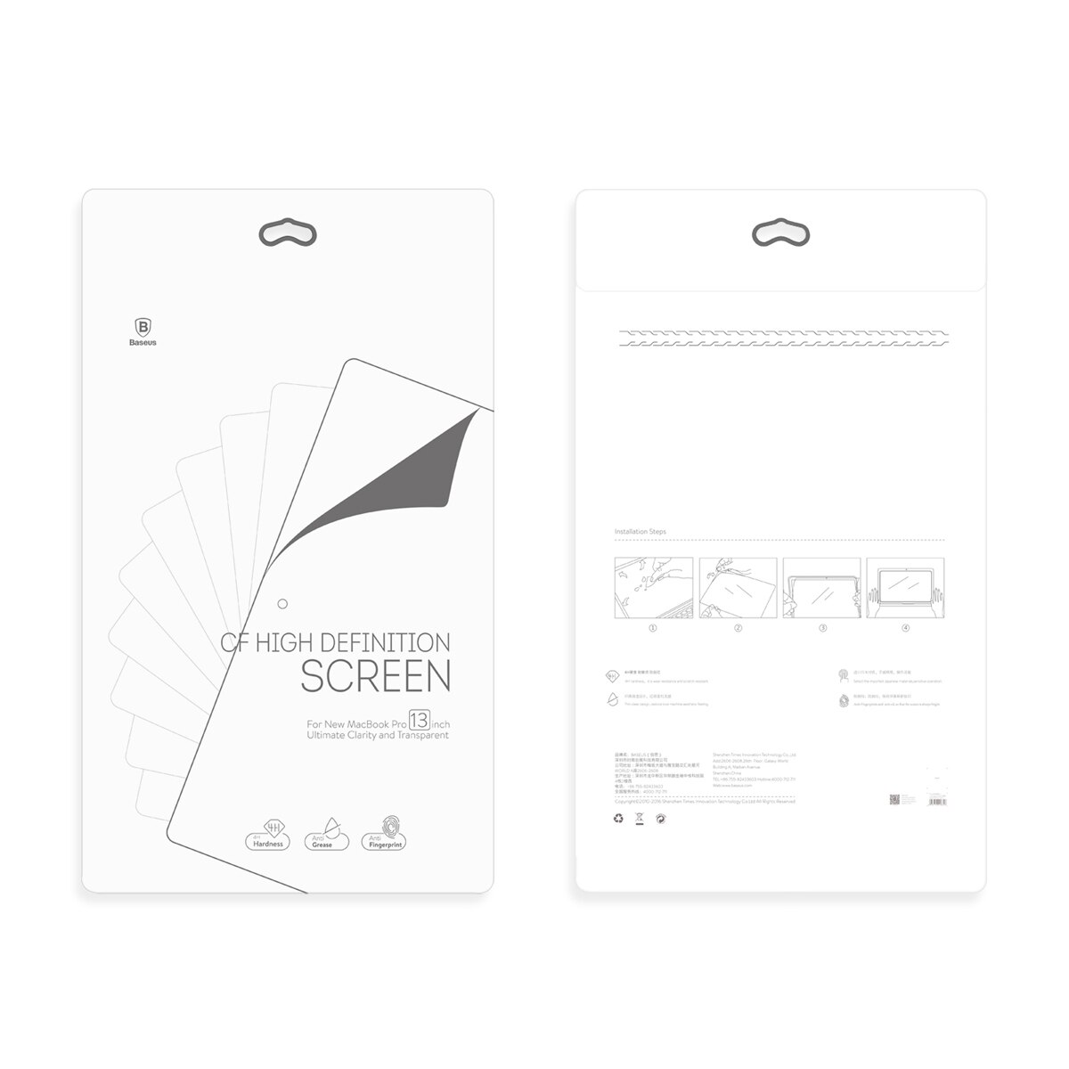 For MacBook Pro 13 Inch Touch Bar Ultra Slim HD Clear Protective Film Anti-Scratch Screen Guard High Clear Screen Protector