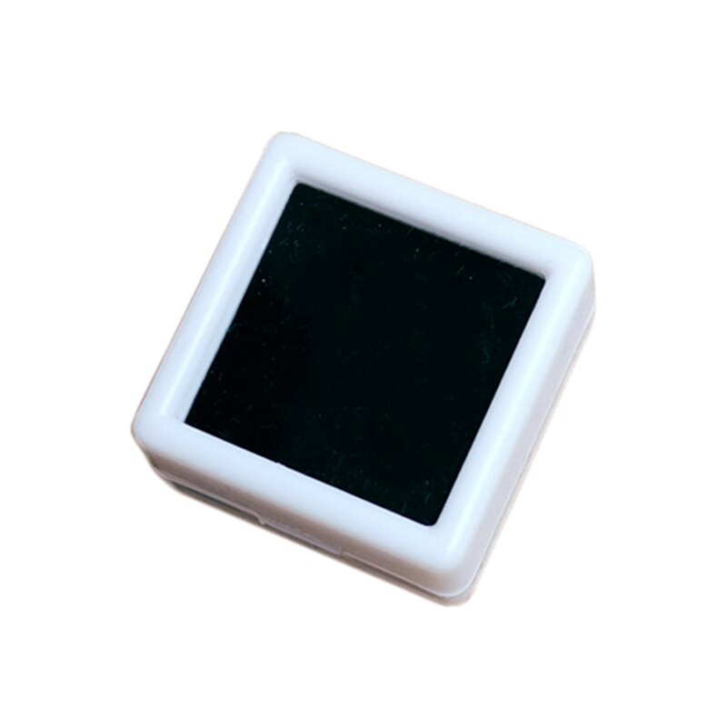 Plastic edelsteendoos vierkante losse diamant verpakkingsdoos edelsteendoos kralen hanger organizer sieradendoos 5 stuks/partij: Wit (zwart van binnen) / 33cm