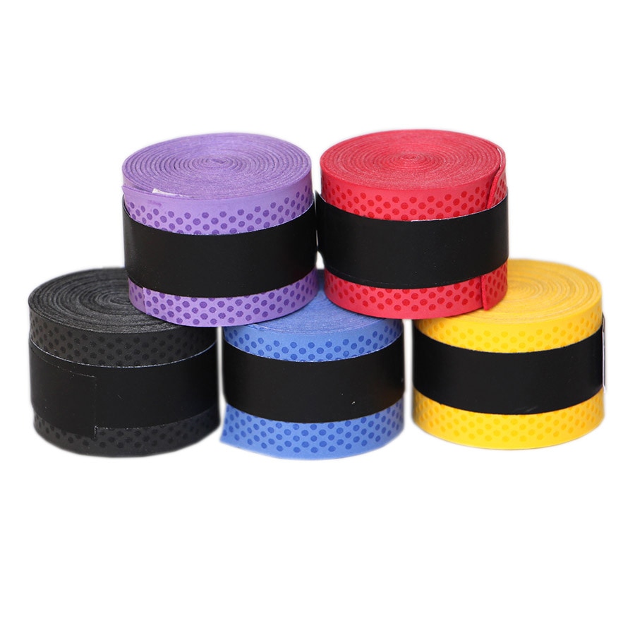 1/3PCs Tennis Clap Rubber Badminton Racket Grip Handle Rubber Non-slip Sweat-absorbent with Racket Grip Handle Winding Tape