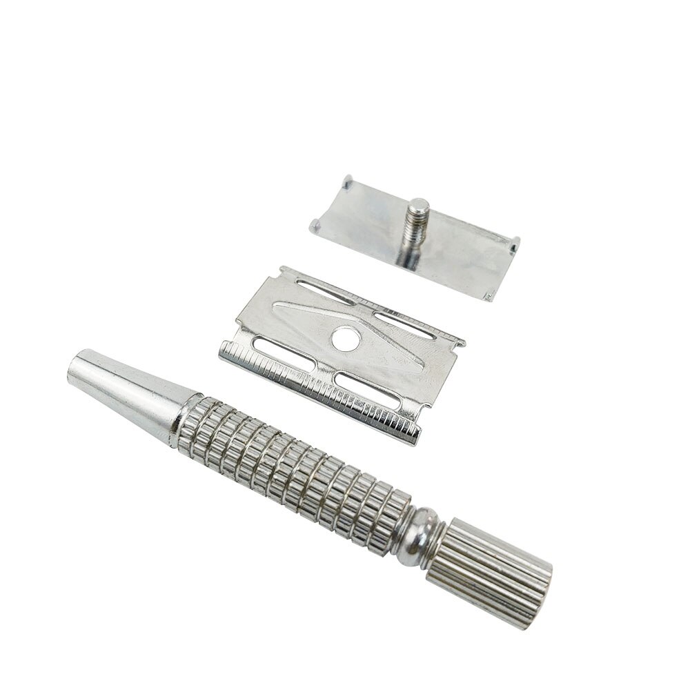1pc Safety Razor with 5pcs Razor Blades Stainless Steel Shaver Reusable Shaving tools Men/WOmens Shaving Beard Bathroom