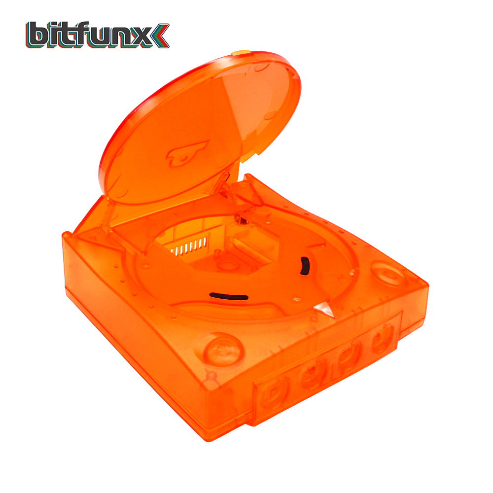 Bitfunx Replacement Plastic Shell Translucent Case for SEGA Dreamcast DC Retro Video Game Console Transparent Boxes