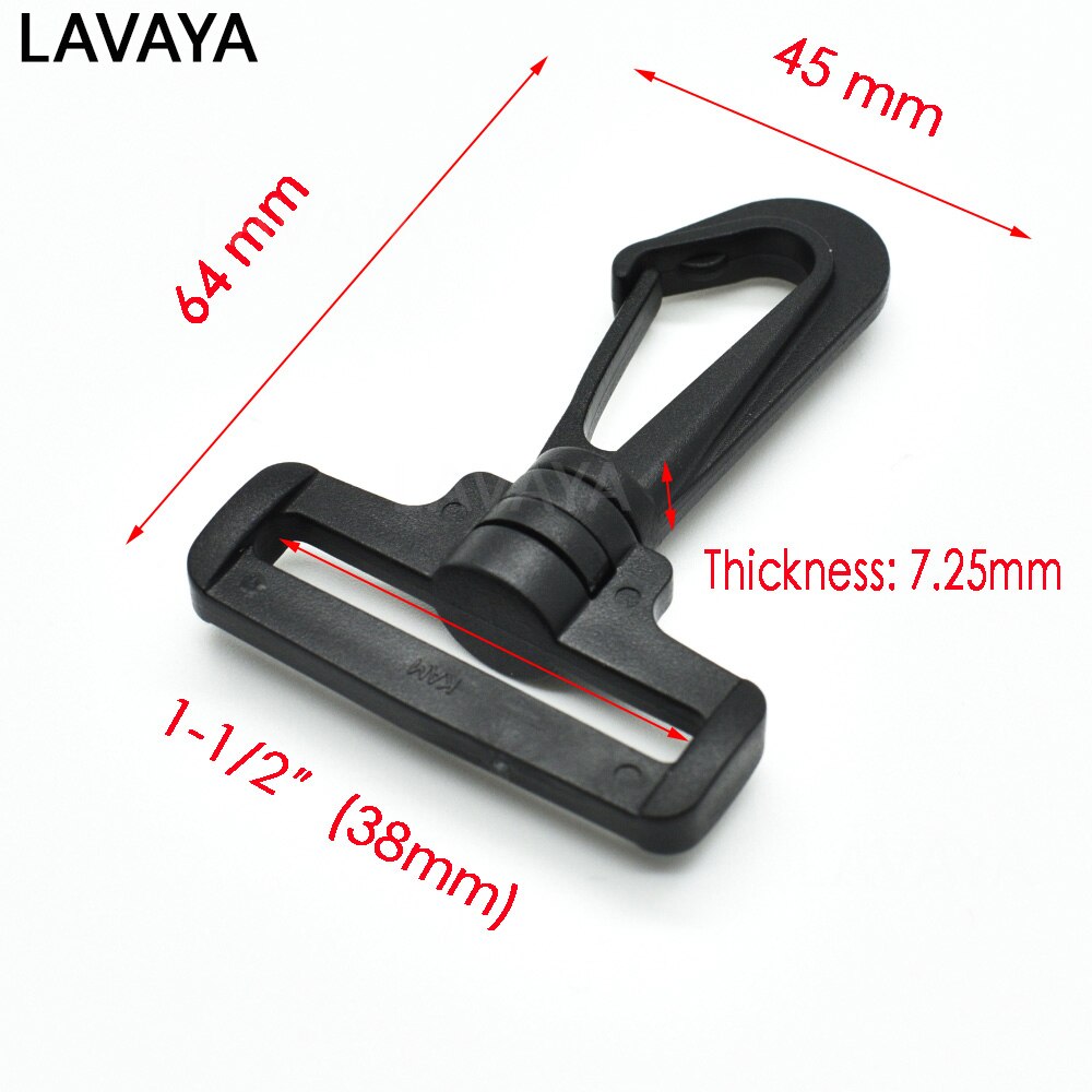 2pcs 6 Size Pick Webbing 1/2"~2" Plastic Swivel Snap Hooks Hardware Side Release Buckle Paracord Backpack Straps Bag Parts