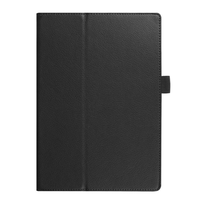 Folding Folio PU Leather Case for Lenovo Tab E10 TB-X104F Release Tablet Stand Cover for Lenovo E10 10.1 inch case+film+pen: black