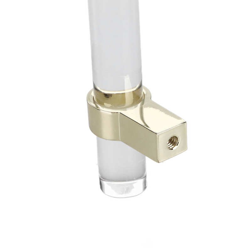 Drawer Pull Handle Modern Crystal Acrylic Handle Easy To Install for Closet for Bookcase