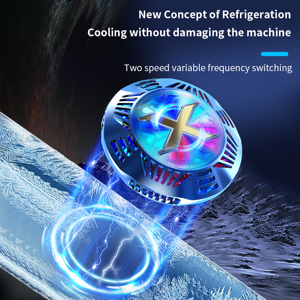 TISHRIC ventola di raffreddamento mobile Smartphone più fresco dissipatore di calore anulare TEC patata fritta di raffreddamento foglio di alluminio conduttivo accessori per telefoni