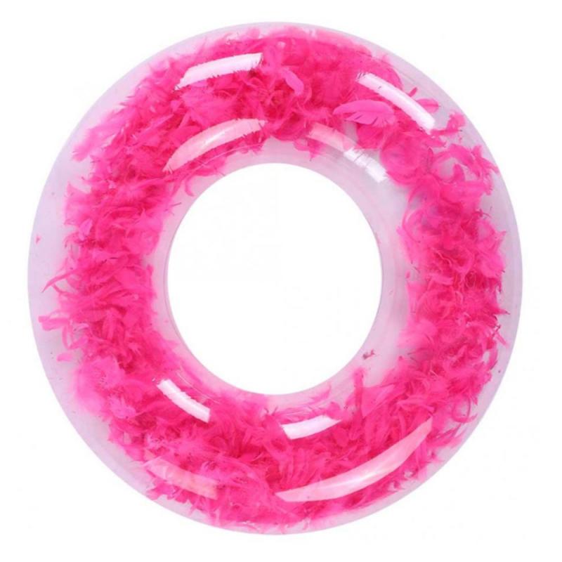 Summer Inflatable Swimming Ring Giant Pool Float Toy Circle Beach Sea Party Inflatable Mattress Water Ring Float Round Adult Kid: pink Adult