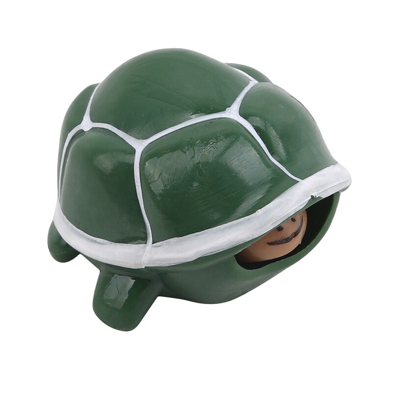 Cute Tortoise Telescopic Head Keychain Cartoon Turtle Key Ring Anti Stress Squeeze Toys Funny Vent Toy Random Color: Green